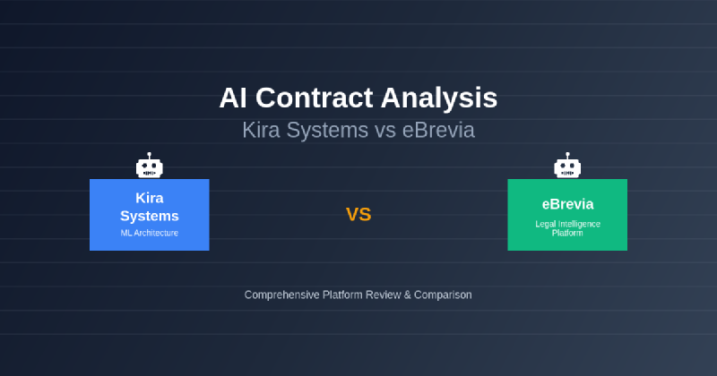 Featured image of post AI Contract Analysis: Kira Systems vs eBrevia Platform Review