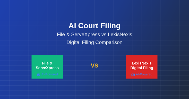 Featured image of post AI Court Filing: File & ServeXpress vs LexisNexis Digital Filing