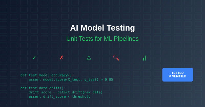 Featured image of post AI Model Testing: Unit Tests for Machine Learning Pipelines