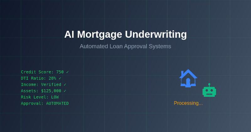 Featured image of post AI Mortgage Underwriting: Automated Loan Approval Systems