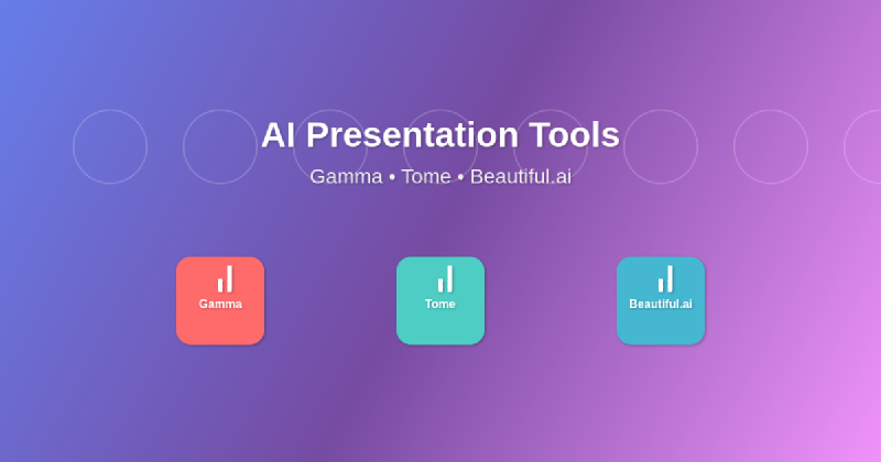 Featured image of post AI Presentation Tools: Gamma, Tome, and Beautiful.ai