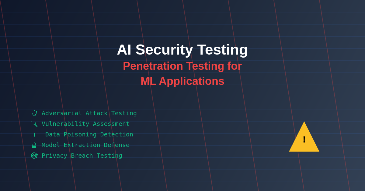 AI Security Testing: Penetration Testing for ML Applications