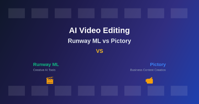 Featured image of post AI Video Editing: Runway ML vs Pictory Content Creation