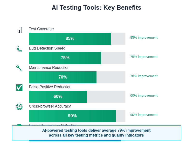 AI Testing Benefits Chart
