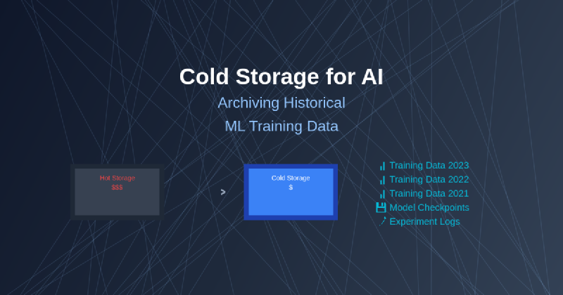 Featured image of post Cold Storage for AI: Archiving Historical ML Training Data