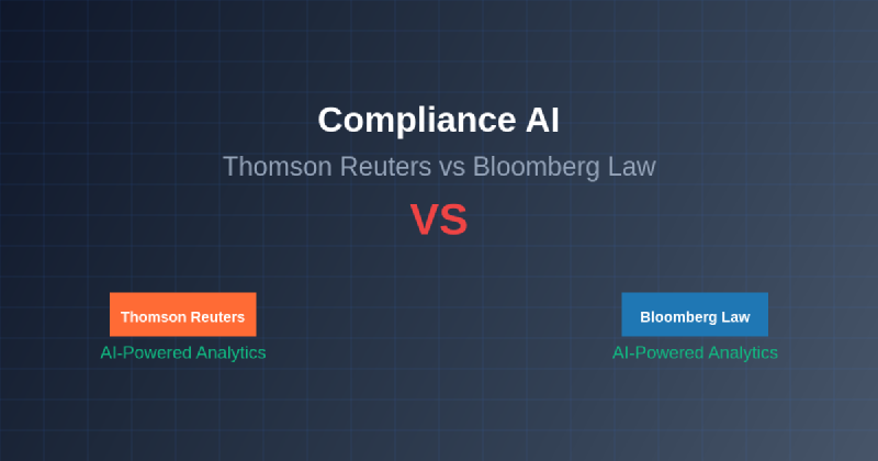 Featured image of post Compliance AI: Thomson Reuters vs Bloomberg Law Analytics