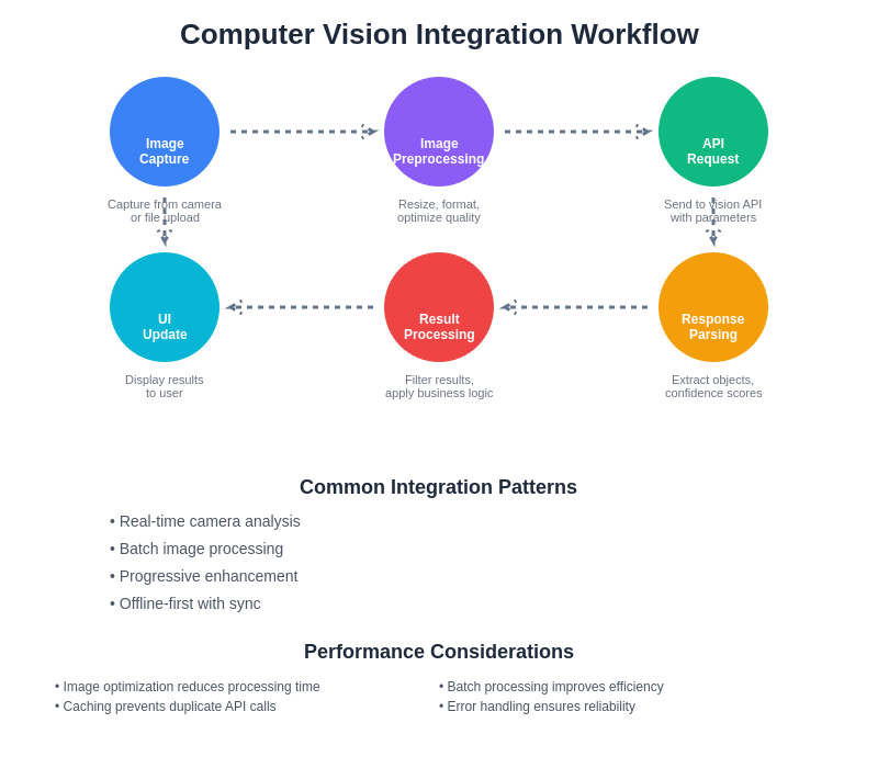 Computer Vision Integration Workflow