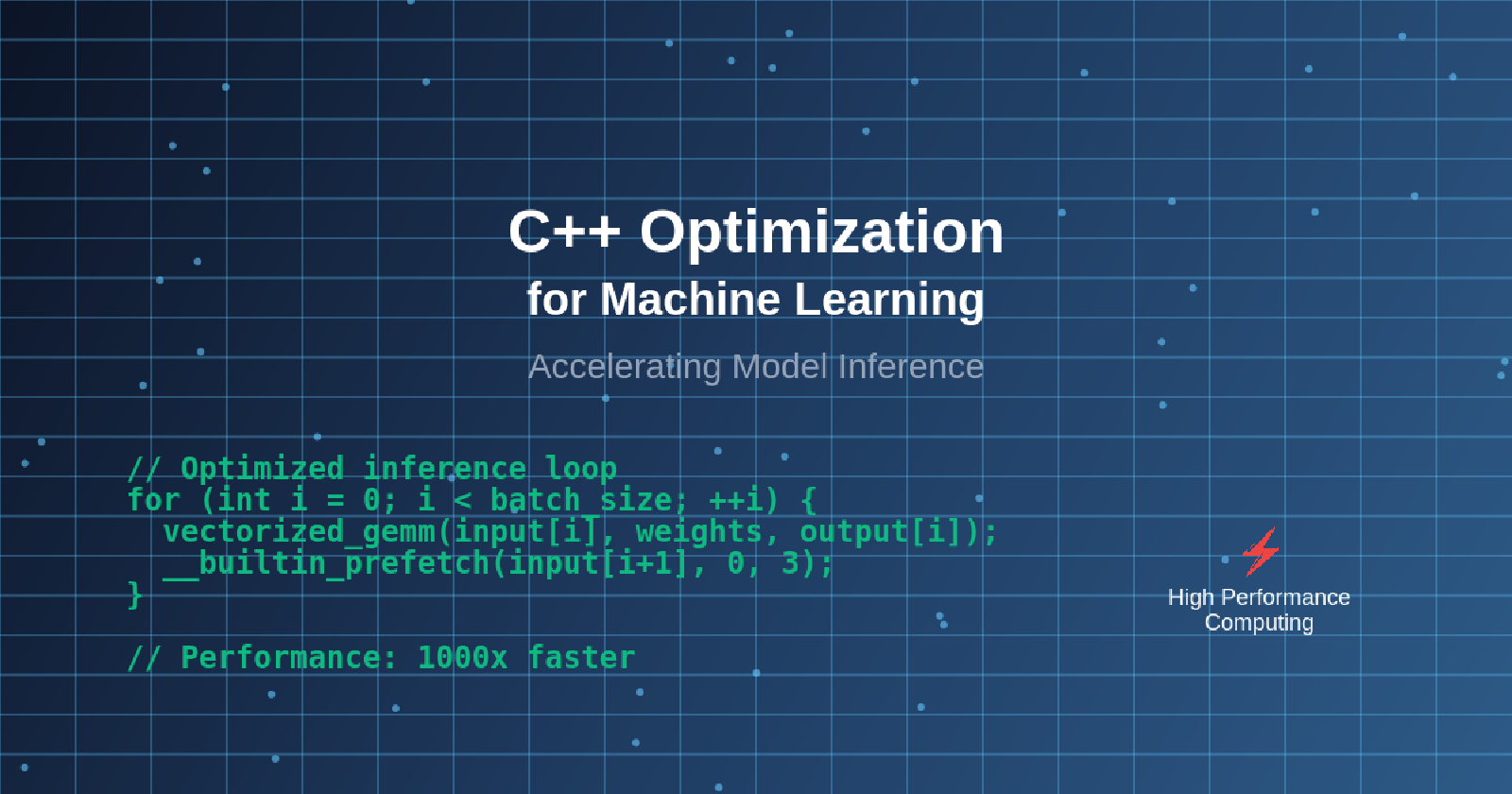 C++ Optimization: Accelerating Machine Learning Model Inference