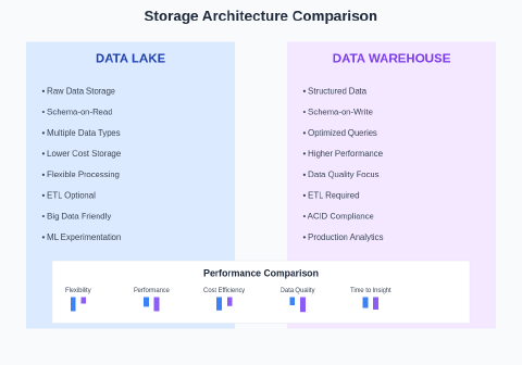 Data Lakes vs Data Warehouses: Storage Architecture for AI