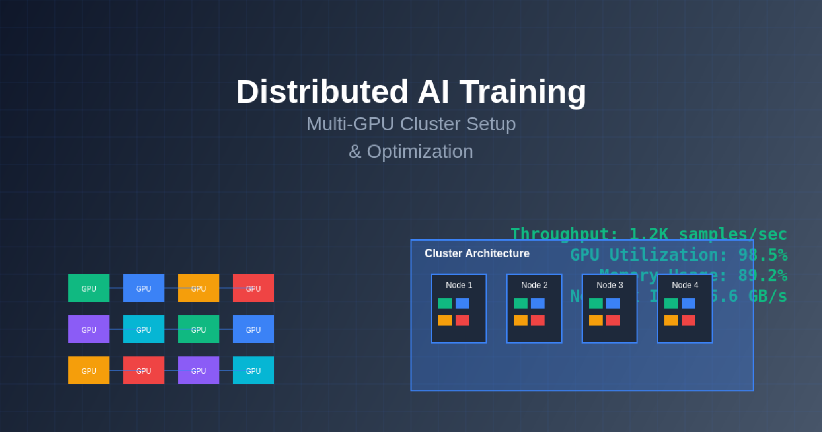 Distributed AI Training: Multi-GPU Cluster Setup and Optimization