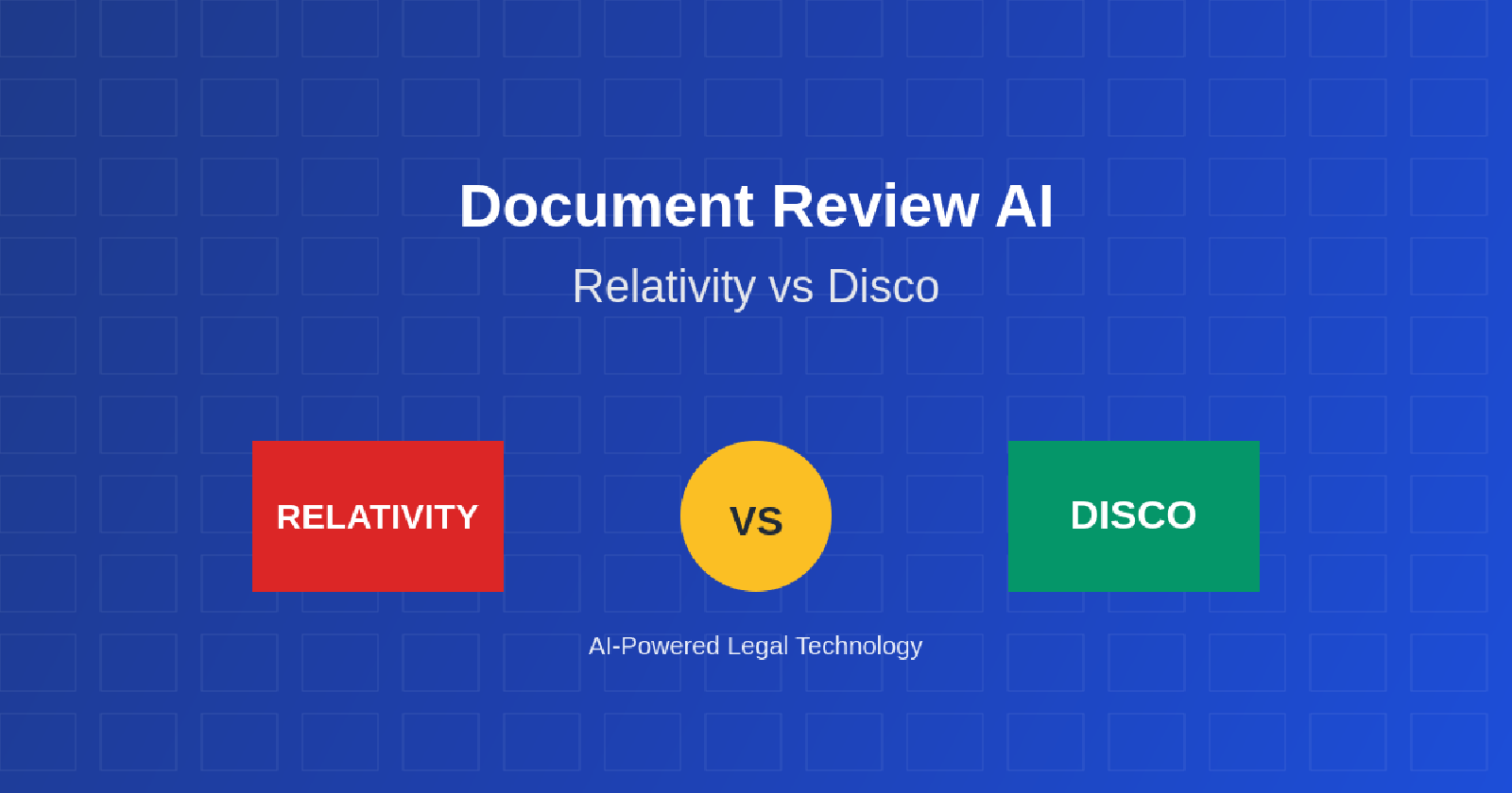 Document Review AI: Relativity vs Disco Legal Technology