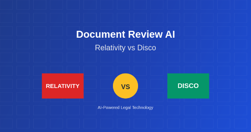 Featured image of post Document Review AI: Relativity vs Disco Legal Technology