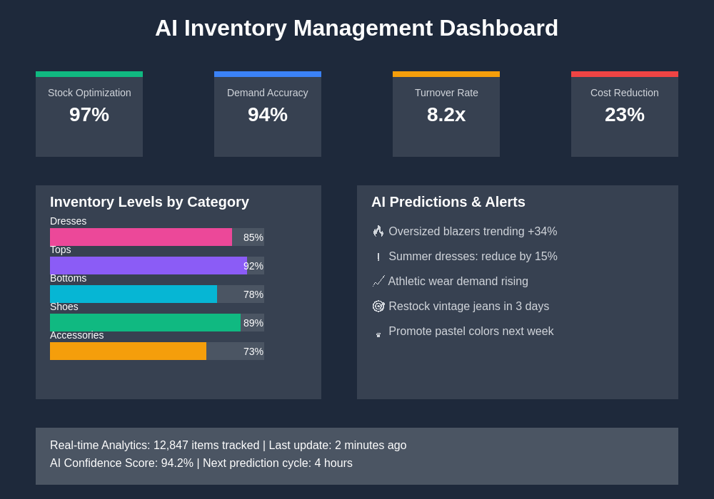 AI Inventory Management Dashboard