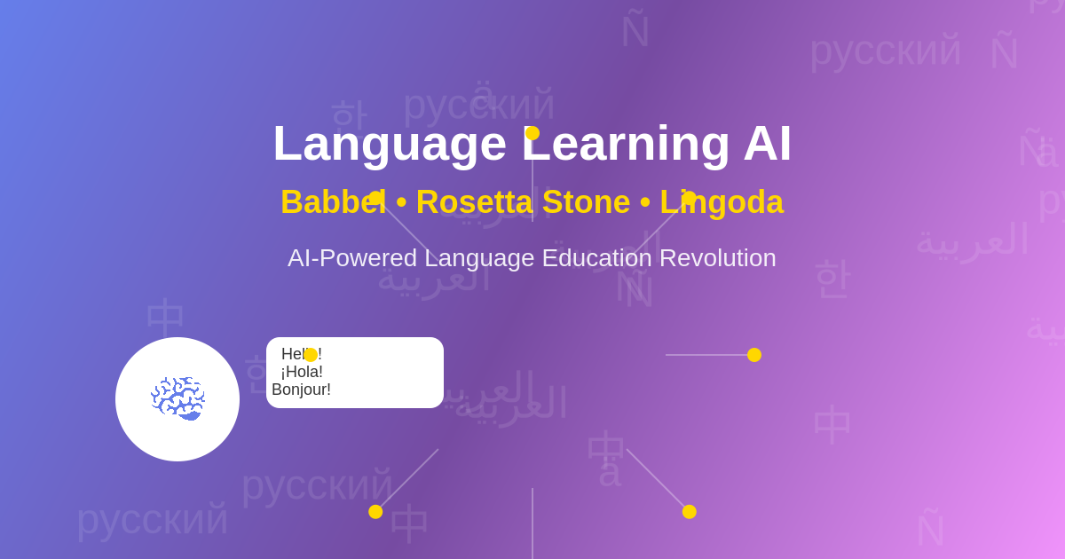 Language Learning AI: Babbel, Rosetta Stone, and Lingoda
