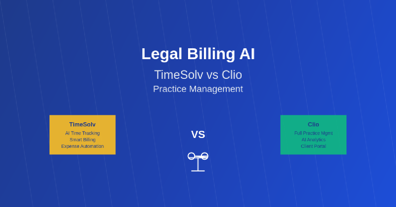 Featured image of post Legal Billing AI: TimeSolv vs Clio Practice Management
