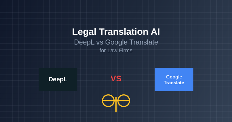 Featured image of post Legal Translation AI: DeepL vs Google Translate for Law Firms