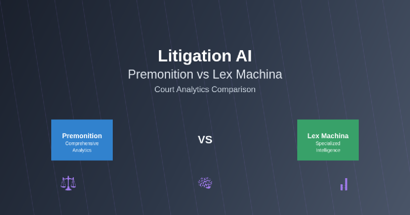 Featured image of post Litigation AI: Premonition vs Lex Machina Court Analytics