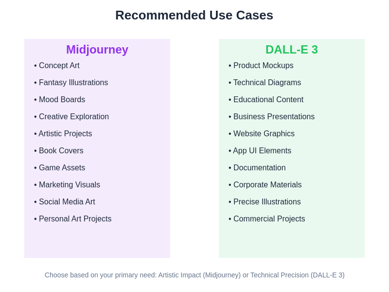 Use Case Recommendations