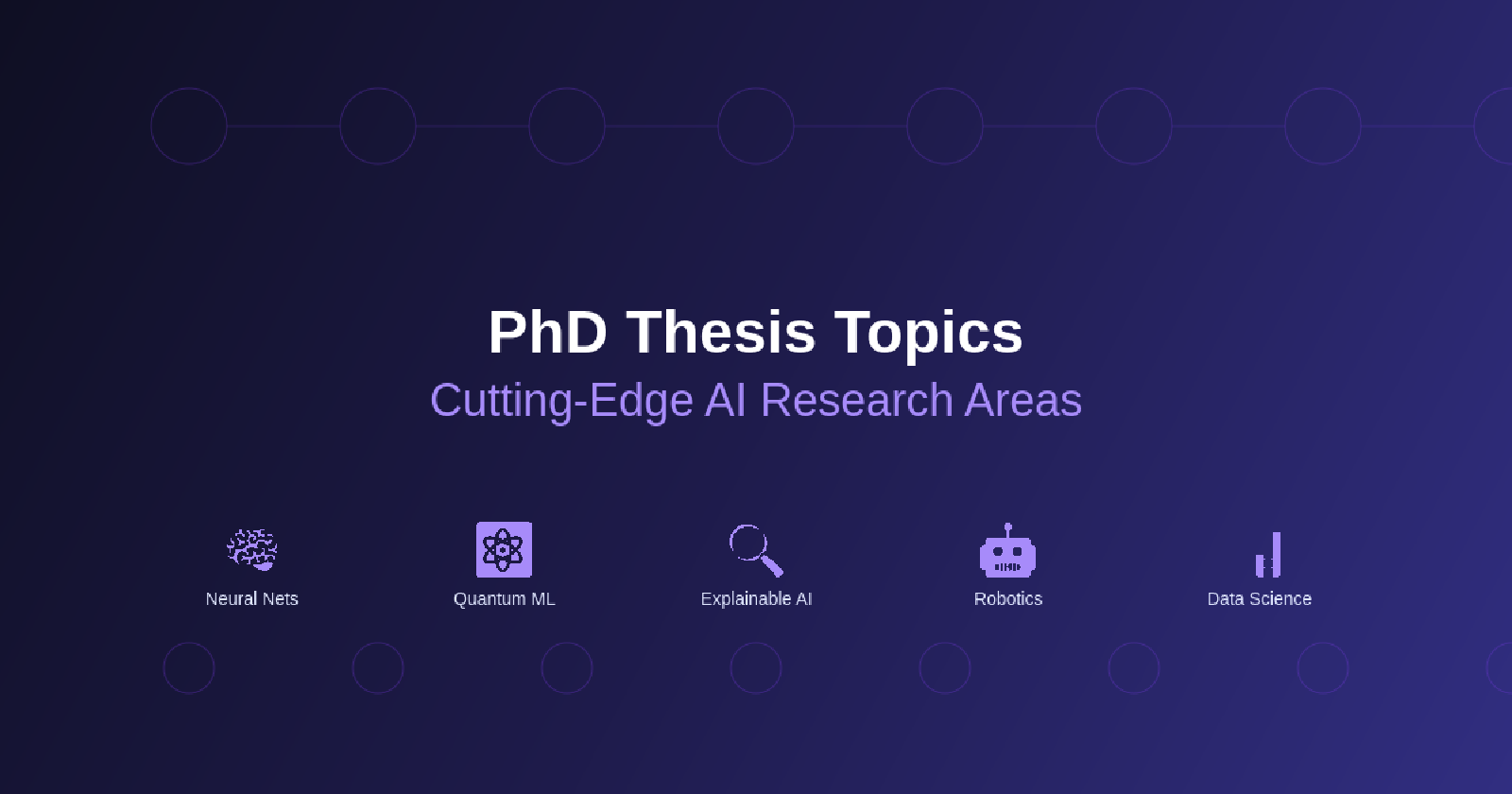 PhD Thesis Topics: Cutting-Edge AI Research Areas