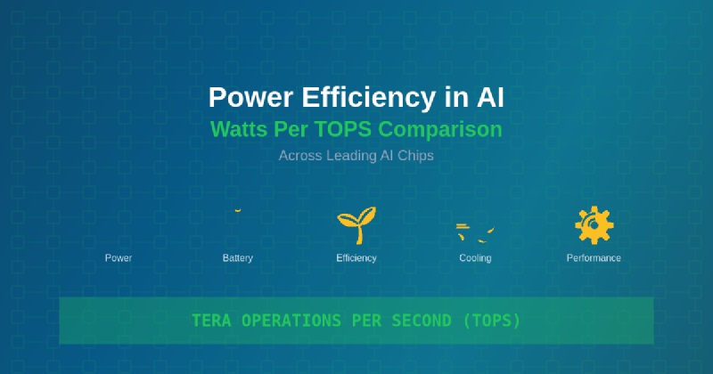 Featured image of post Power Efficiency in AI: Watts Per TOPS Comparison Across Chips