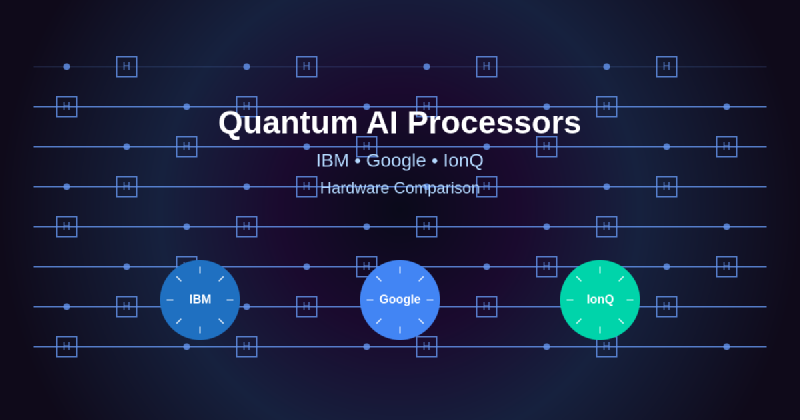 Featured image of post Quantum AI Processors: IBM, Google, and IonQ Hardware Comparison