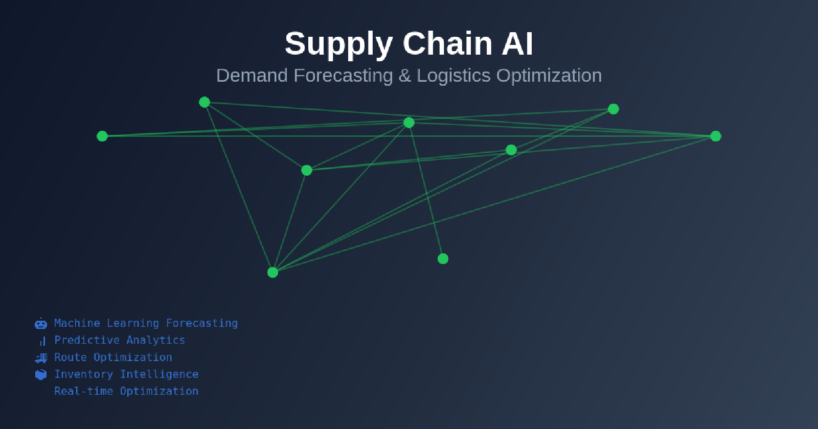 Supply Chain AI: Demand Forecasting and Logistics Optimization